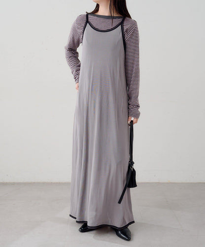 B 透感雙面設計連衣裙