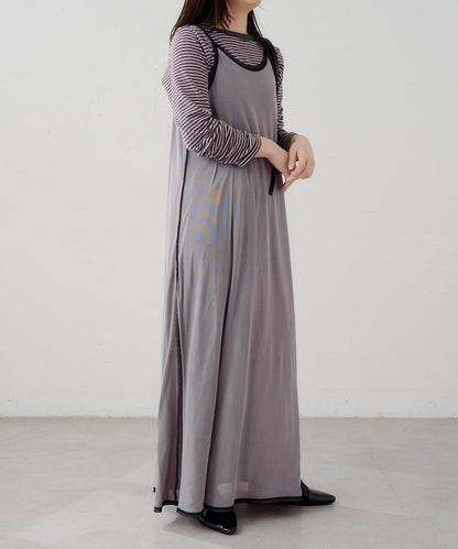 B 透感雙面設計連衣裙