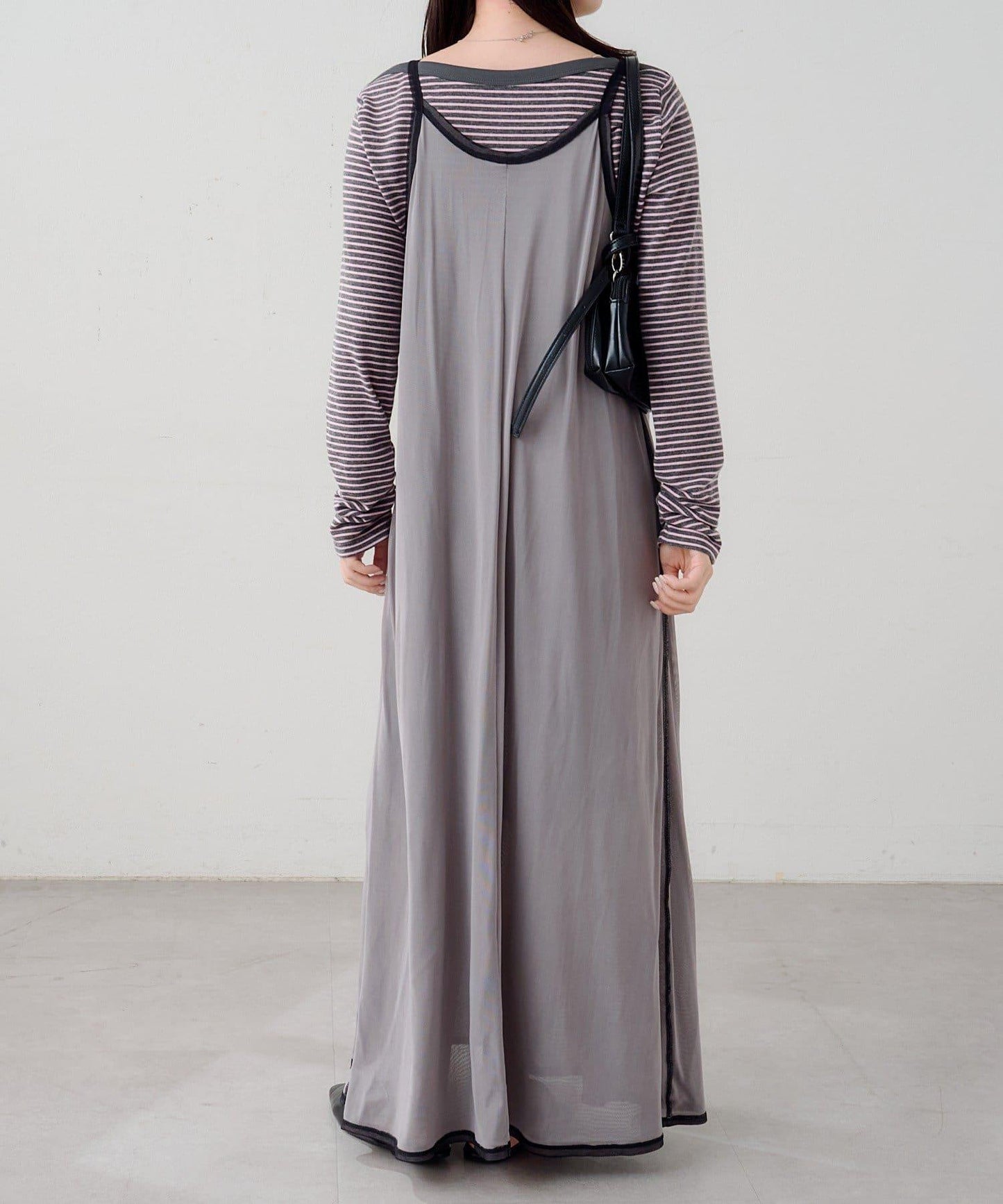 B 透感雙面設計連衣裙