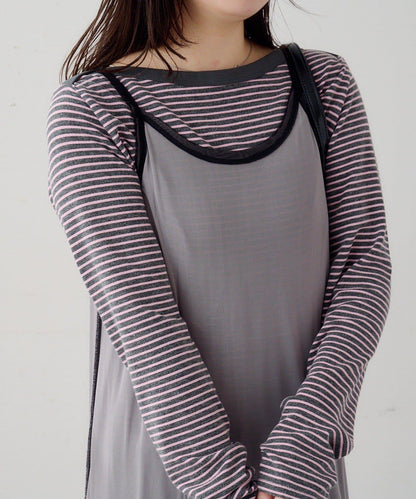 B 透感雙面設計連衣裙