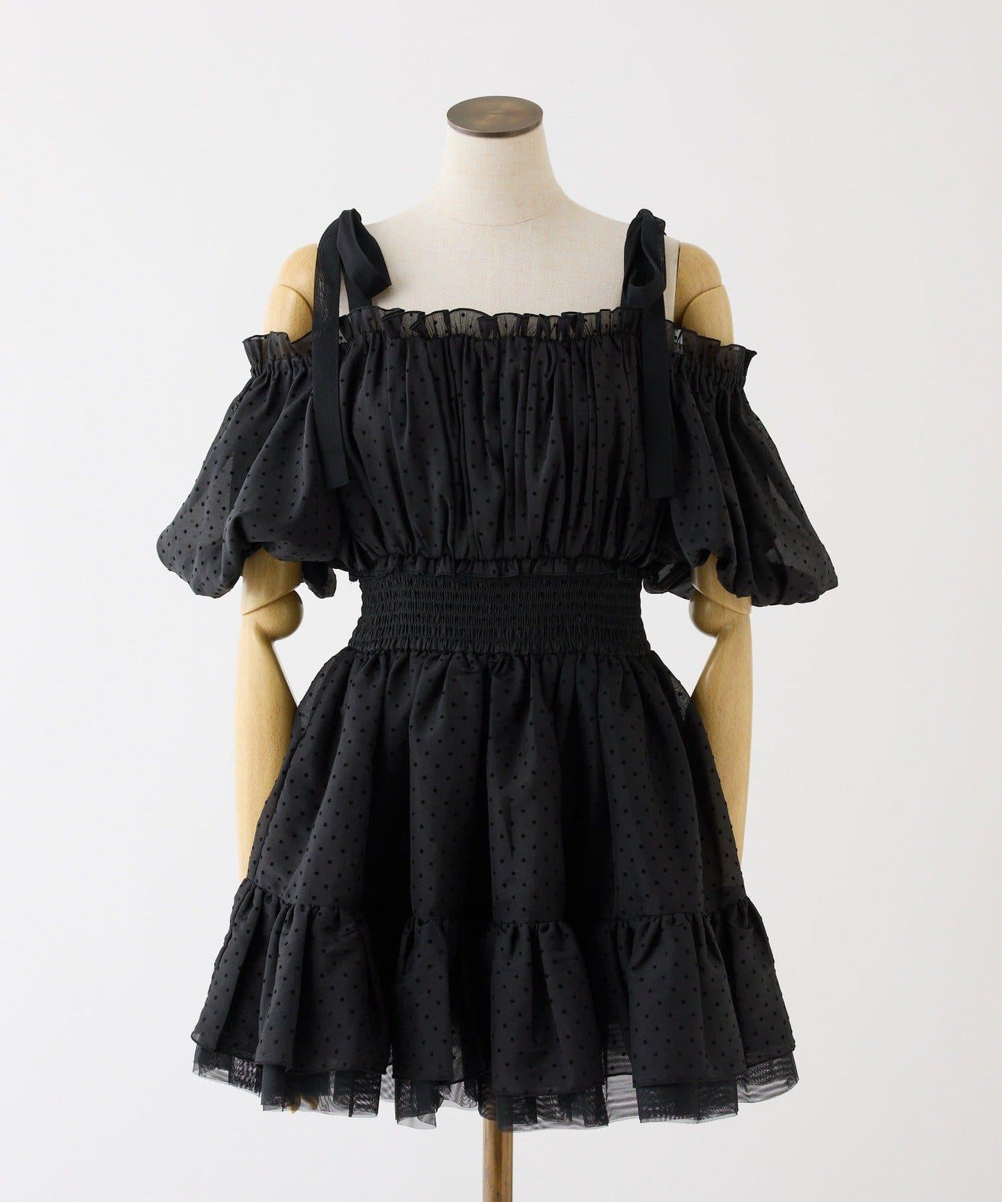 甜美荷葉邊短袖長款上衣