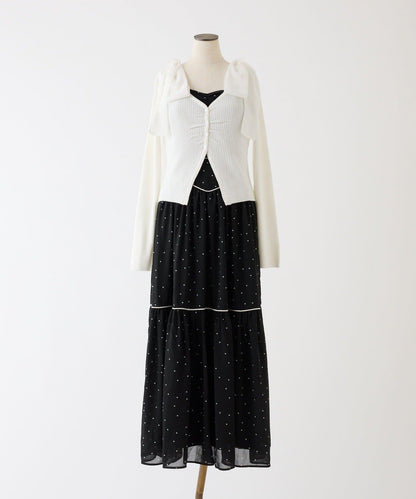 配色設計 開衫套裝 連衣裙