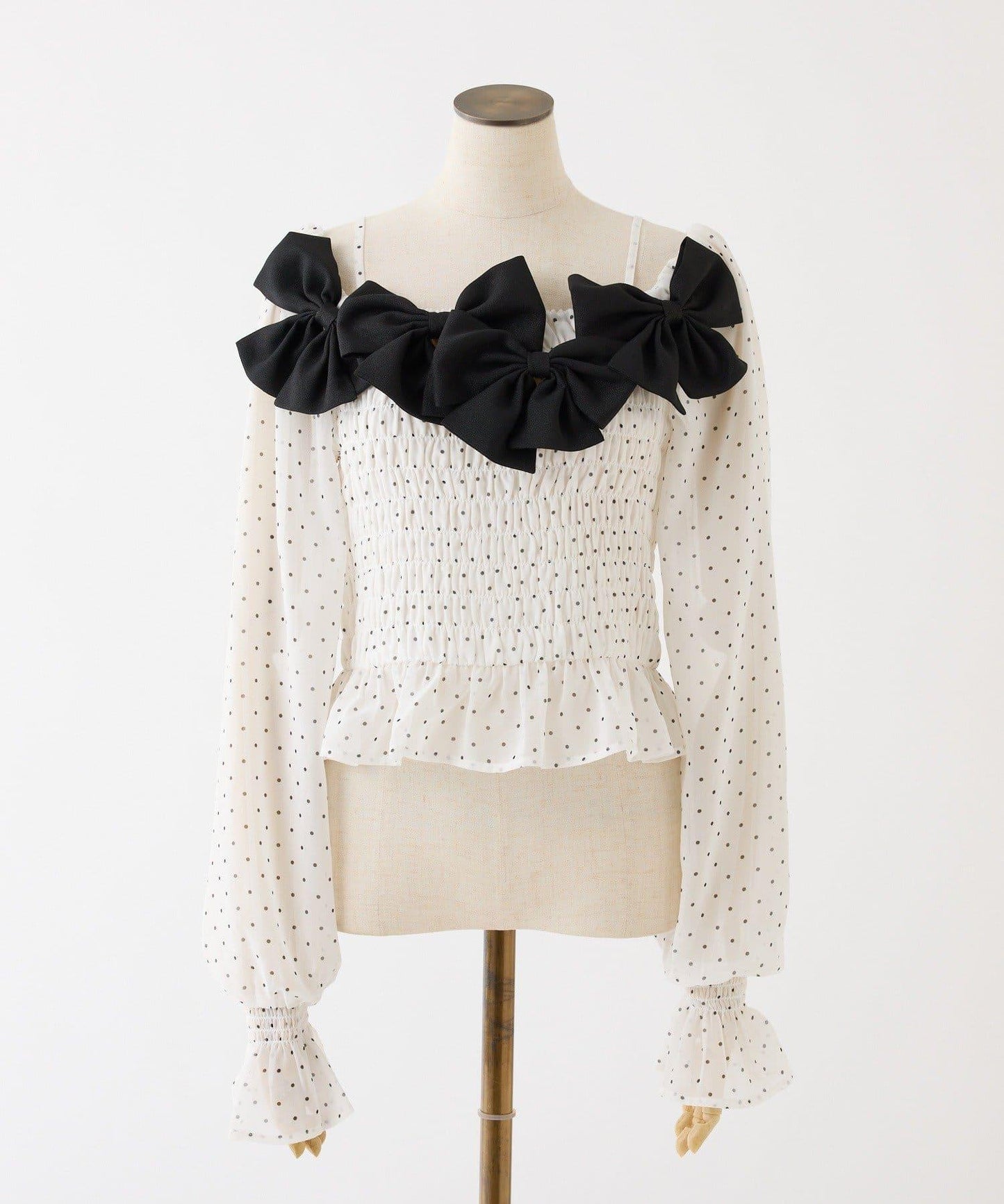 褶皺蝴蝶結設計 襯衫