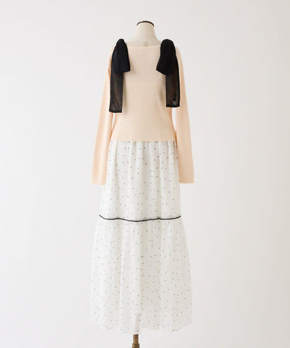 配色設計 開衫套裝 連衣裙