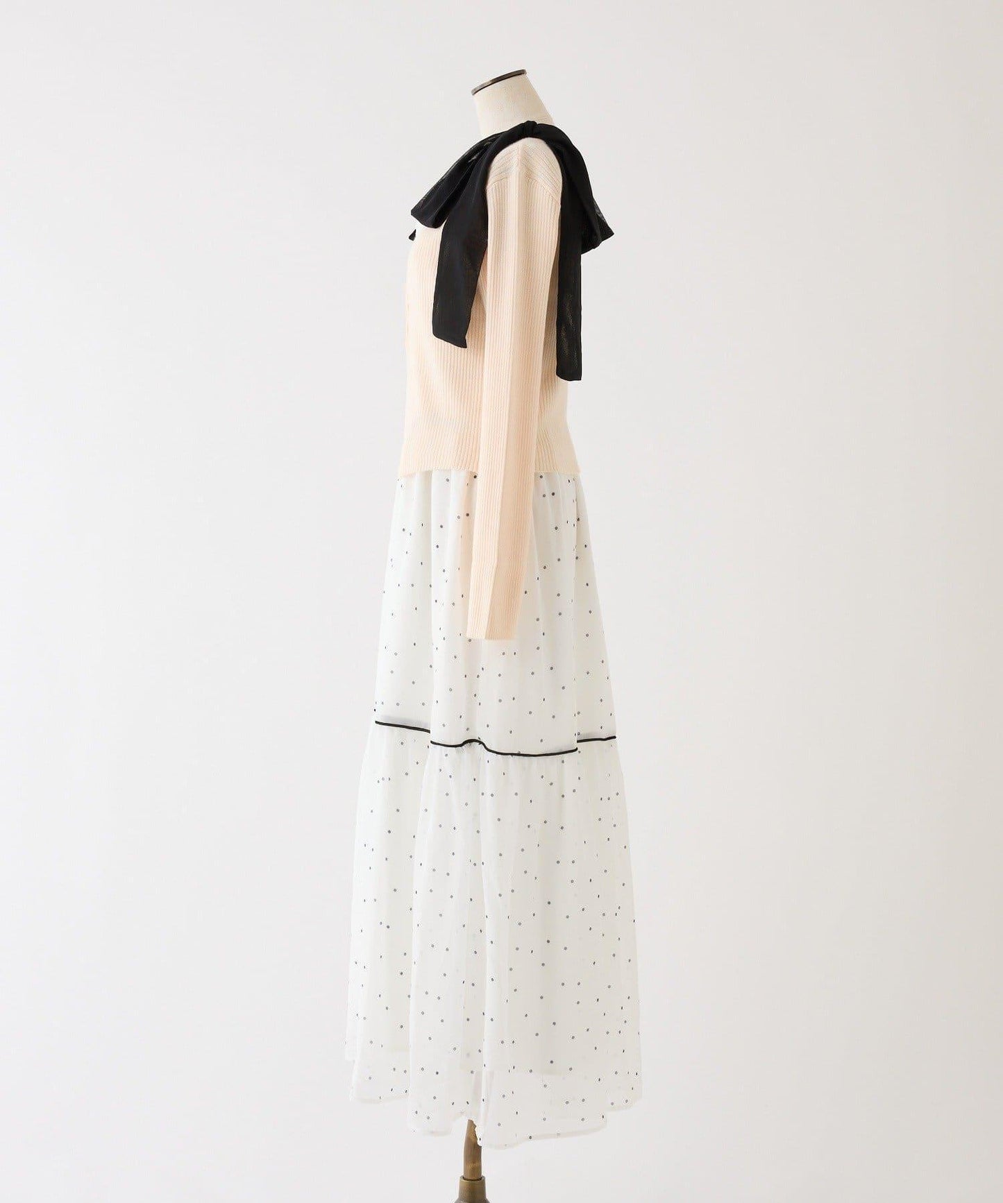 配色設計 開衫套裝 連衣裙