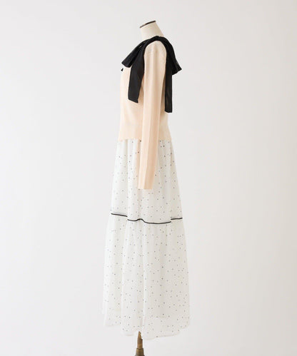 配色設計 開衫套裝 連衣裙