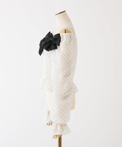 褶皺蝴蝶結設計 襯衫