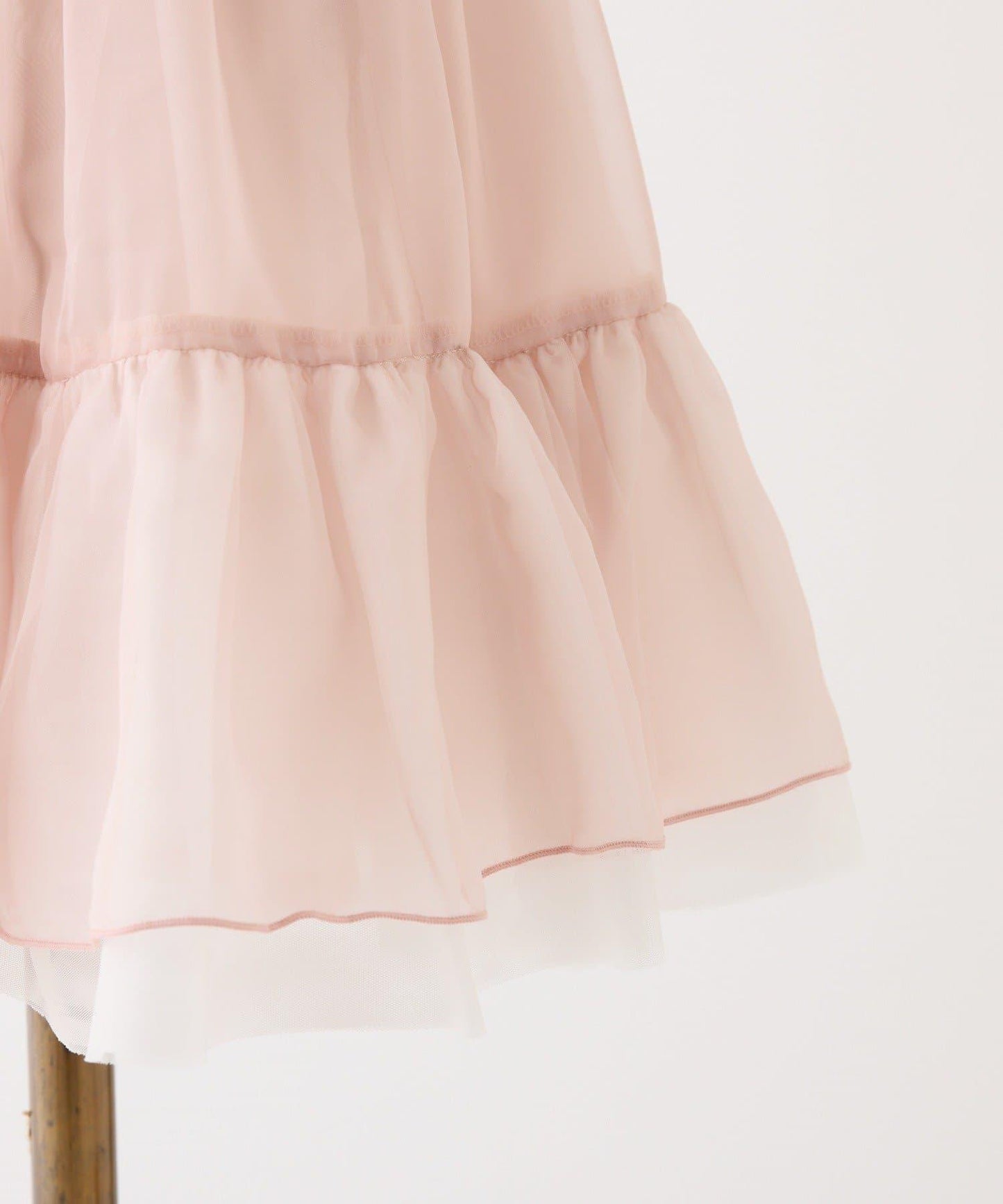 甜美荷葉邊短袖長款上衣