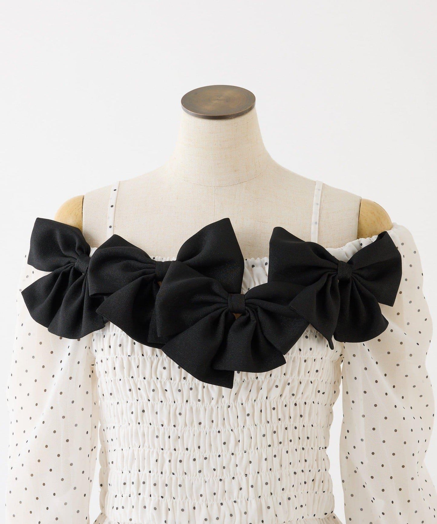 褶皺蝴蝶結設計 襯衫