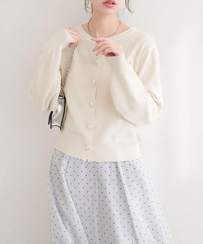 再生聚酯質感紐扣開衫