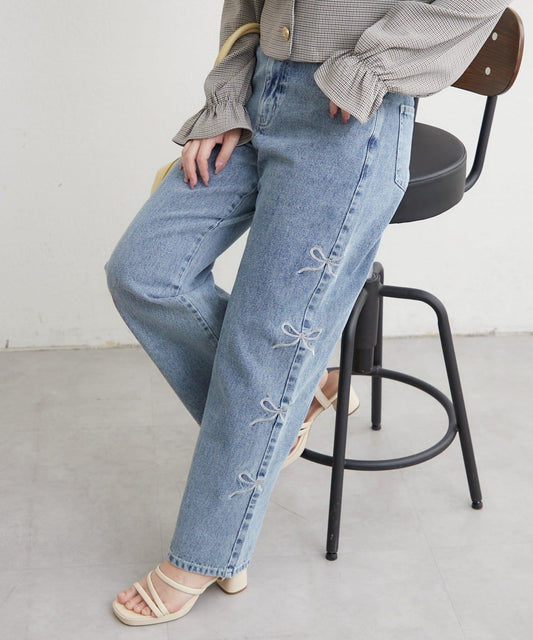 NICE 多色組合直筒牛仔褲