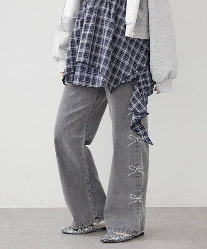 NICE 多色組合直筒牛仔褲