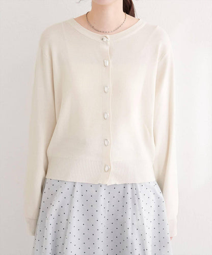 再生聚酯質感紐扣開衫