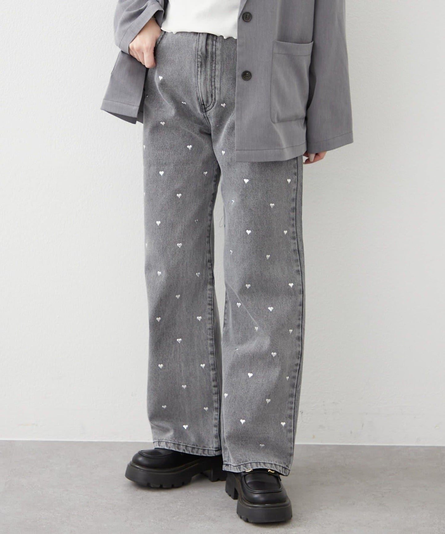 NICE 多色組合直筒牛仔褲