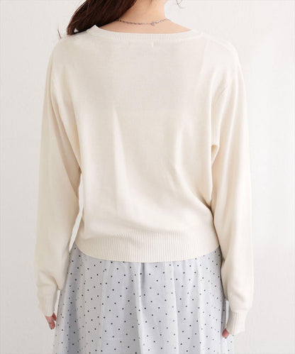 再生聚酯質感紐扣開衫