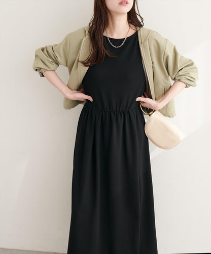 羅紋針織連衣裙