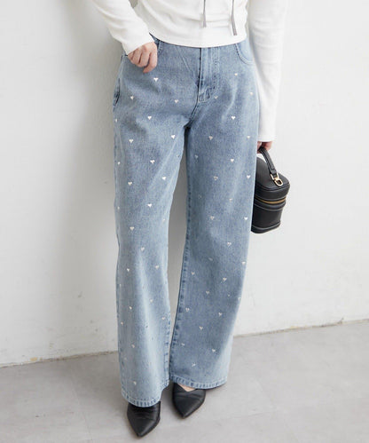 NICE 多色組合直筒牛仔褲