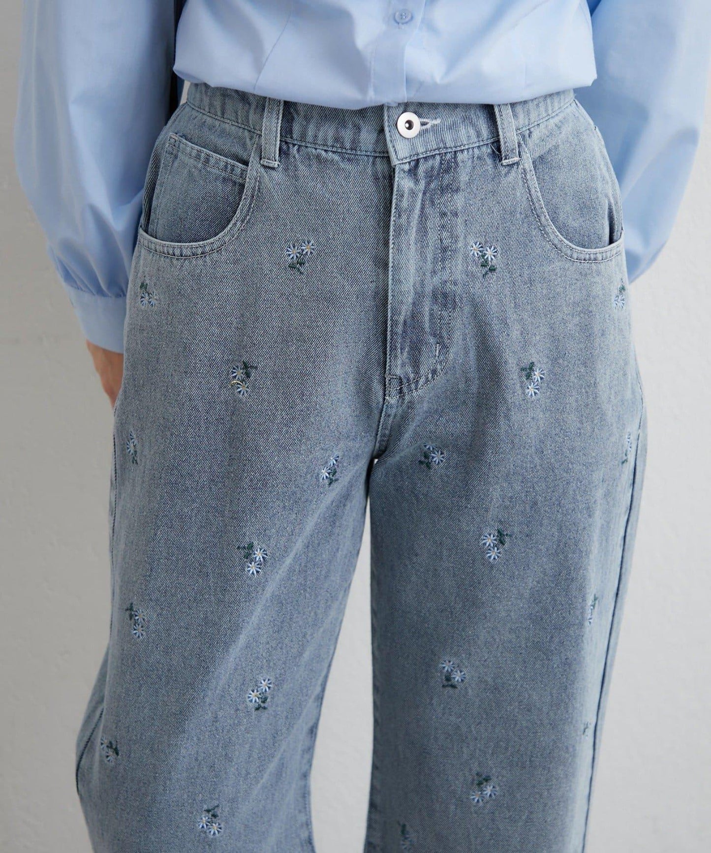 NICE 多色組合直筒牛仔褲