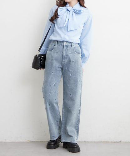 NICE 多色組合直筒牛仔褲