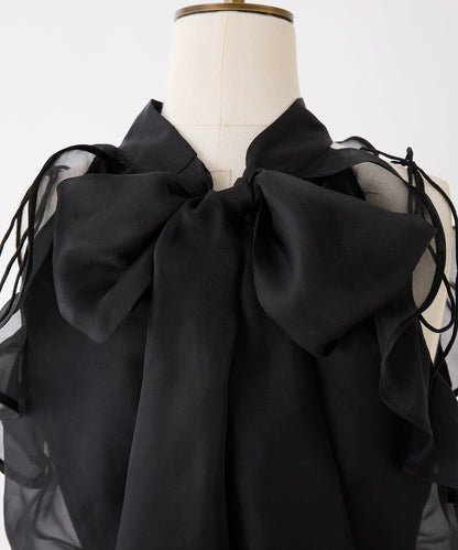 美式背心領迷你連衣裙