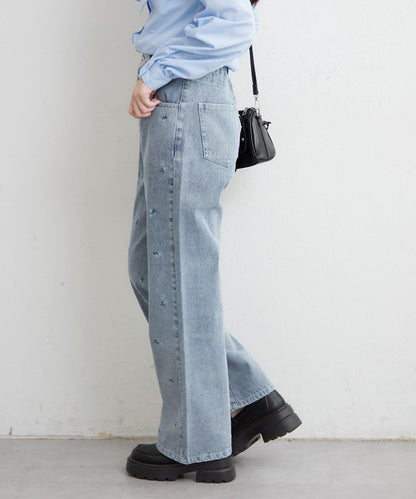 NICE 多色組合直筒牛仔褲