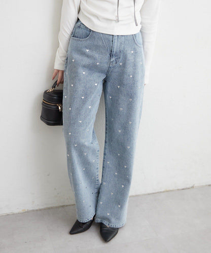 NICE 多色組合直筒牛仔褲