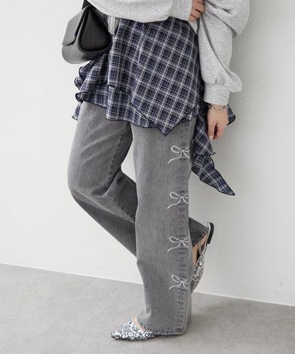 NICE 多色組合直筒牛仔褲