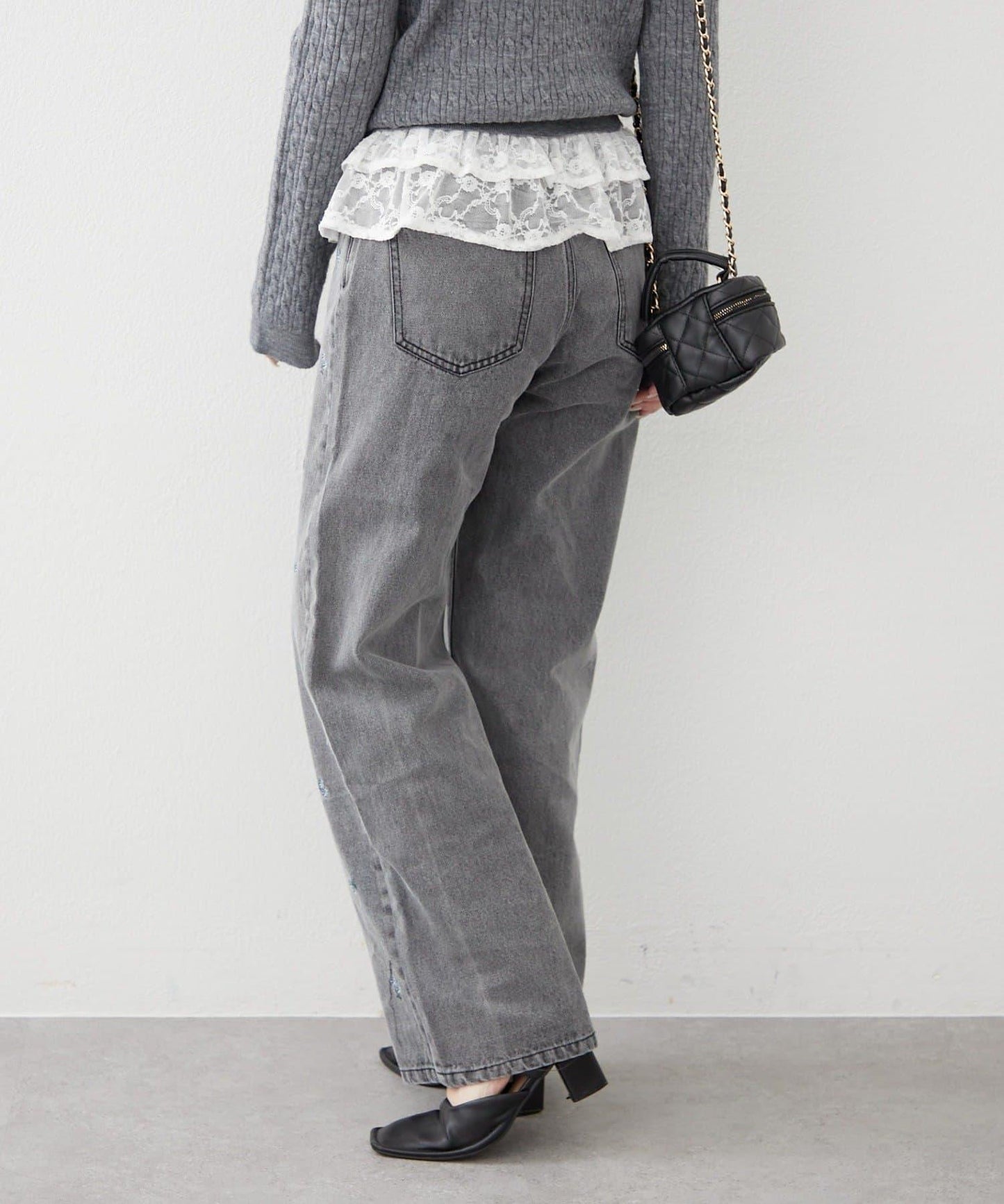 NICE 多色組合直筒牛仔褲