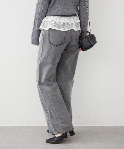 NICE 多色組合直筒牛仔褲