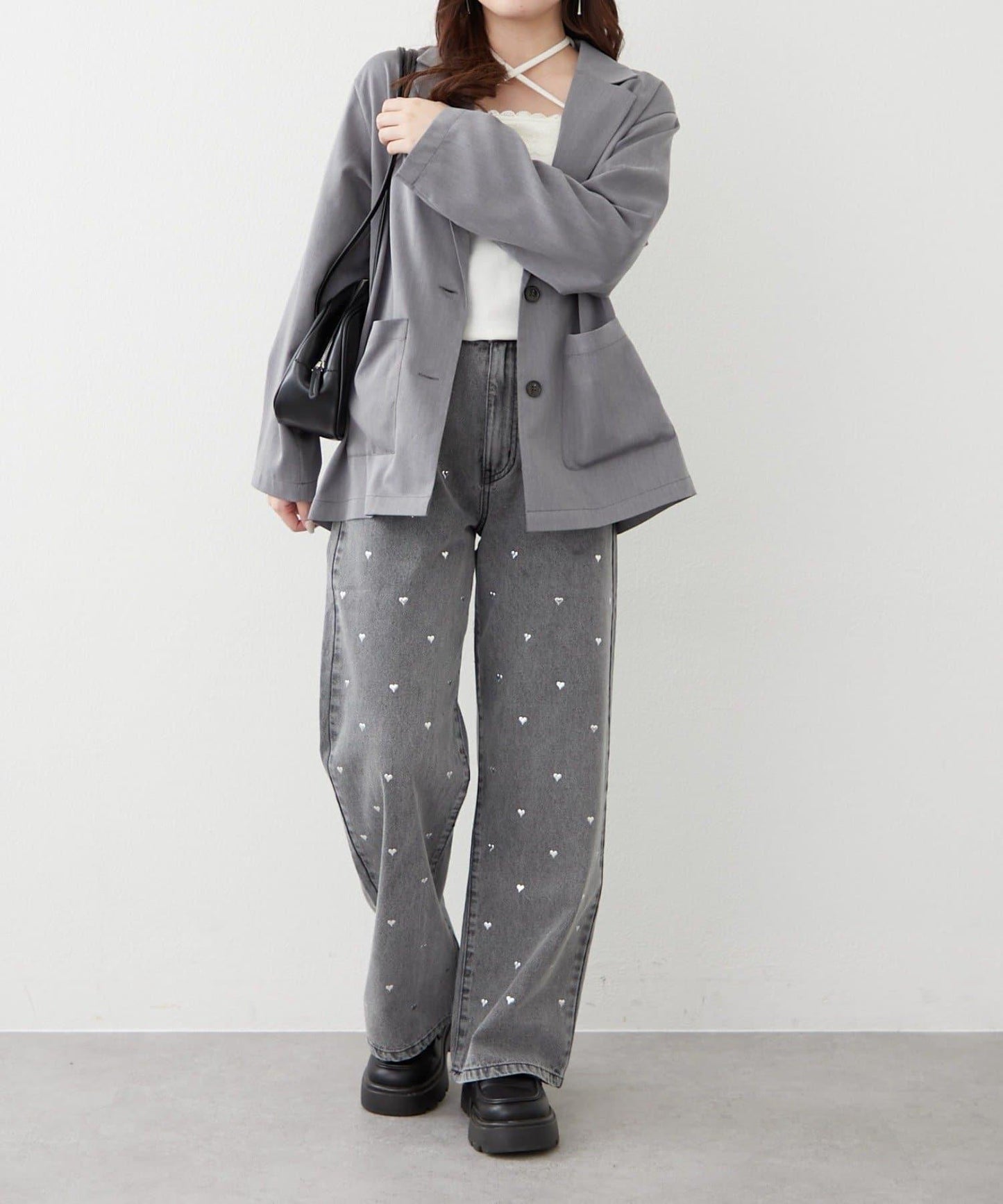 NICE 多色組合直筒牛仔褲