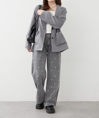 NICE 多色組合直筒牛仔褲