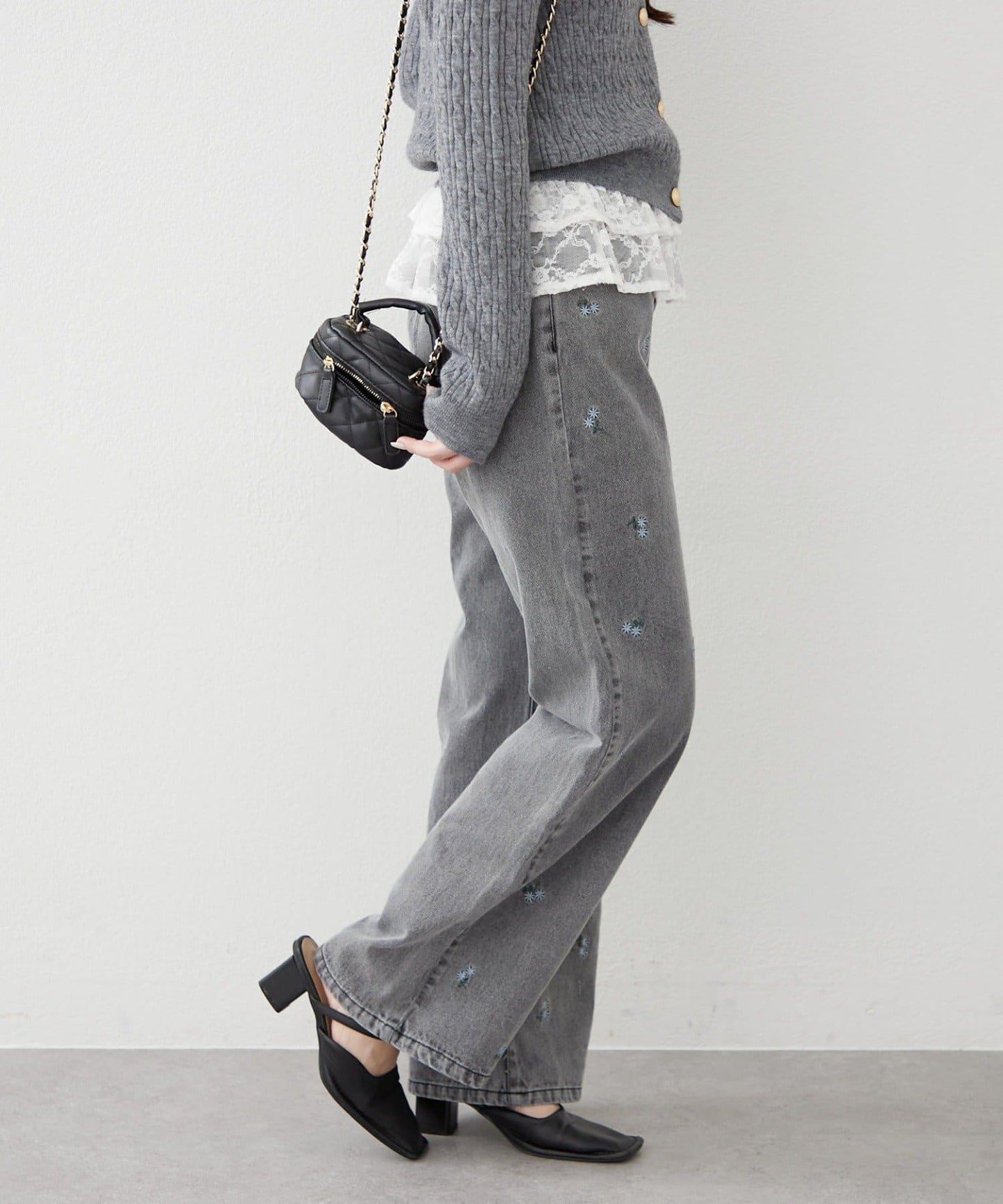 NICE 多色組合直筒牛仔褲