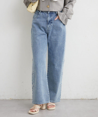 NICE 多色組合直筒牛仔褲