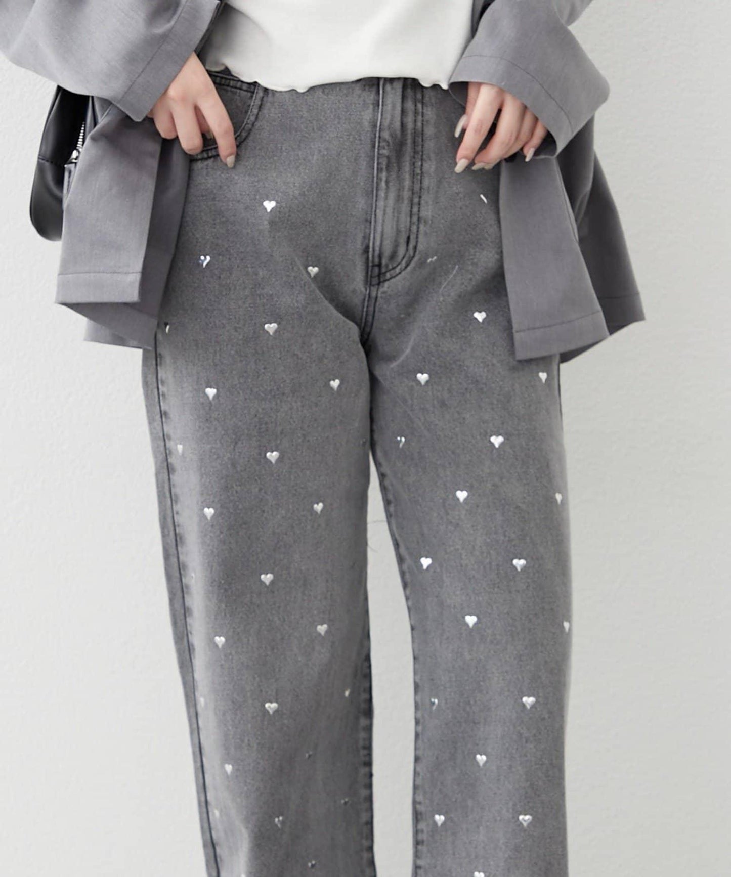 NICE 多色組合直筒牛仔褲