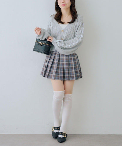 袖部繫帶設計 針織開衫