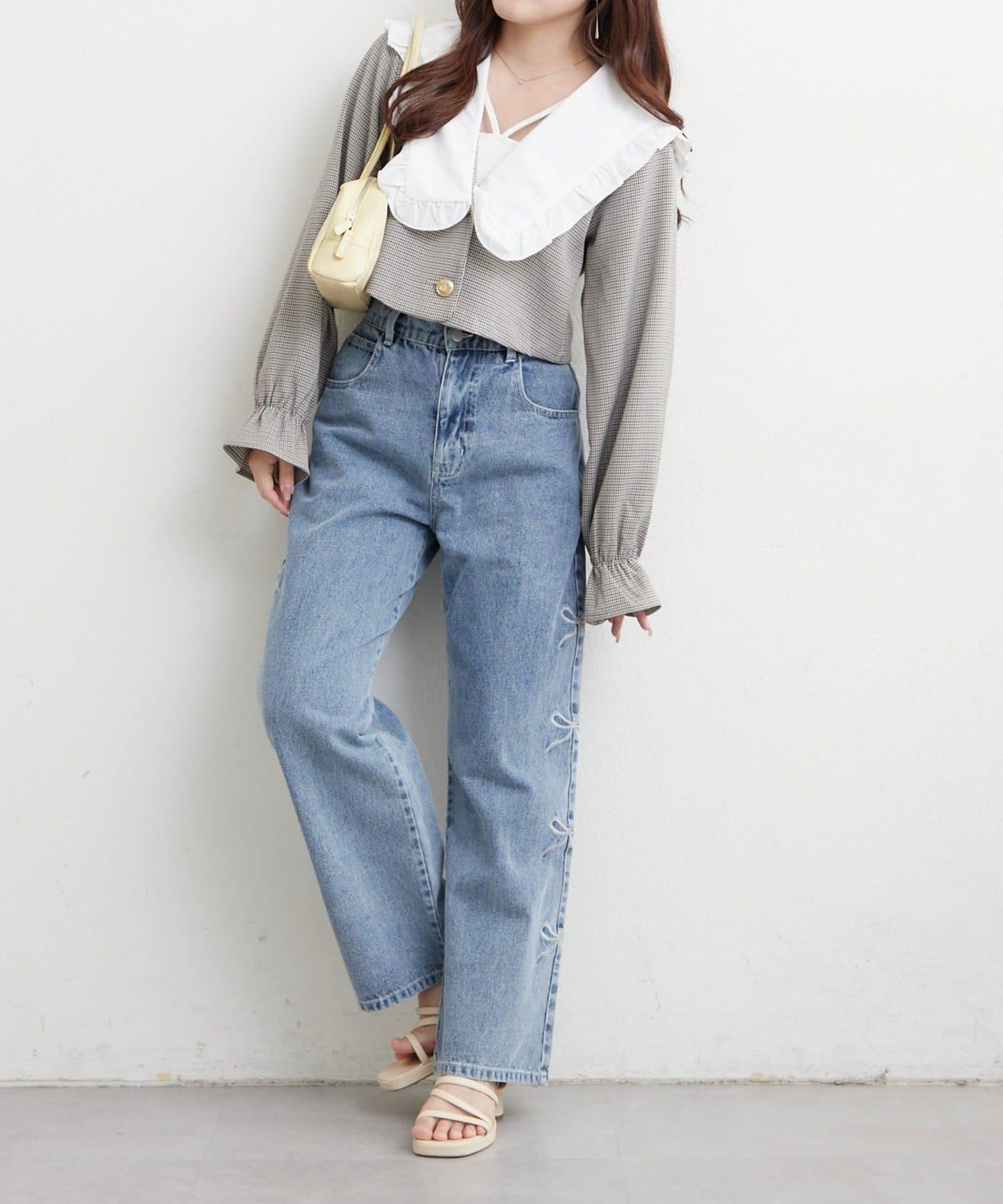 NICE 多色組合直筒牛仔褲