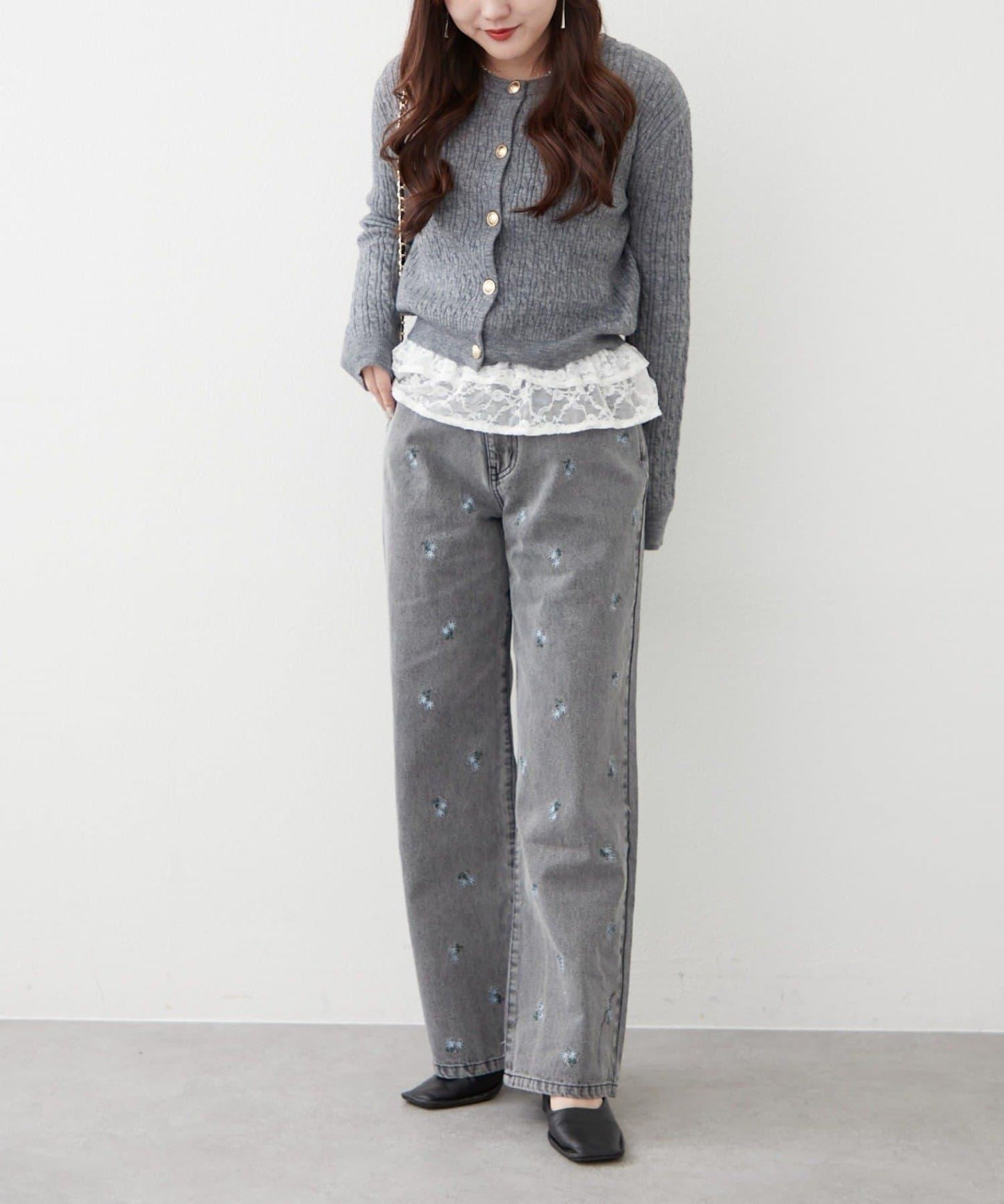 NICE 多色組合直筒牛仔褲