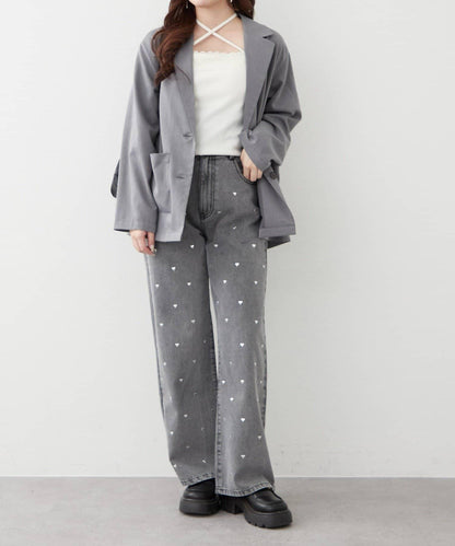 NICE 多色組合直筒牛仔褲