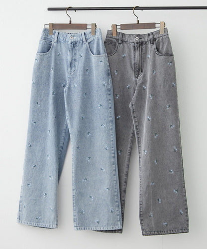 NICE 多色組合直筒牛仔褲