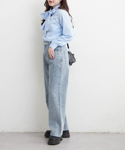 NICE 多色組合直筒牛仔褲