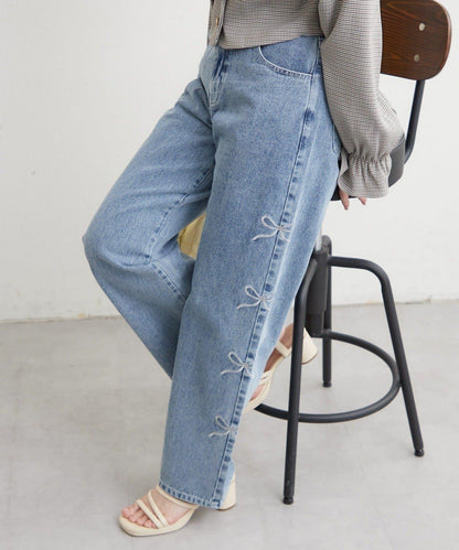 NICE 多色組合直筒牛仔褲