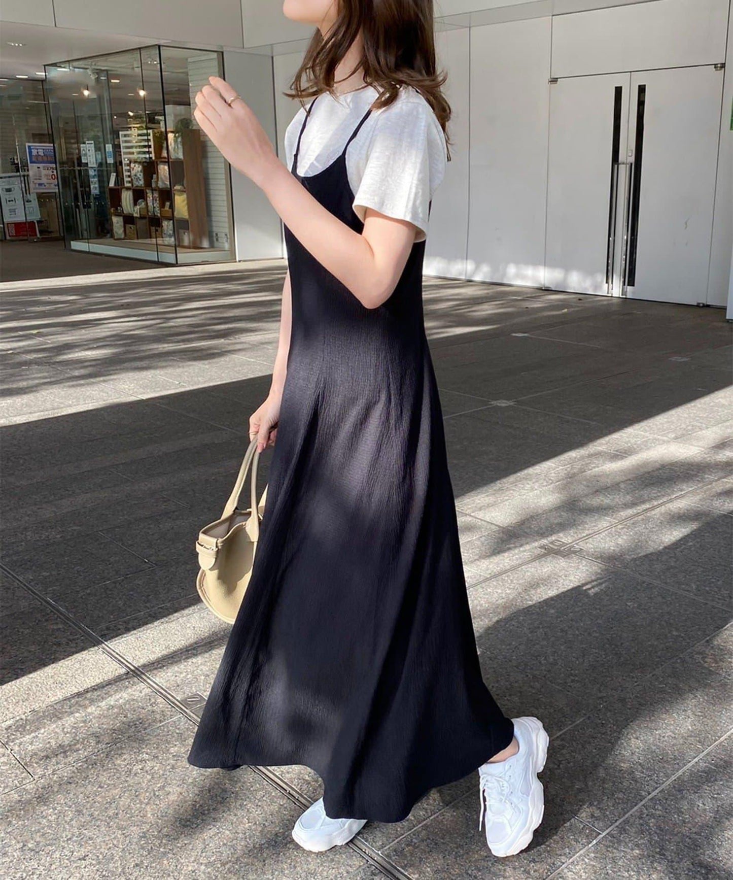 復古褶皺連衣裙