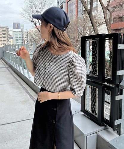 復古褶皺連衣裙