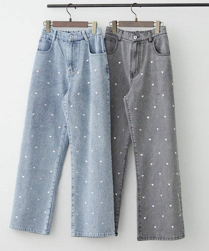 NICE 多色組合直筒牛仔褲