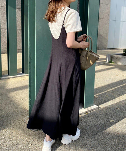 復古褶皺連衣裙