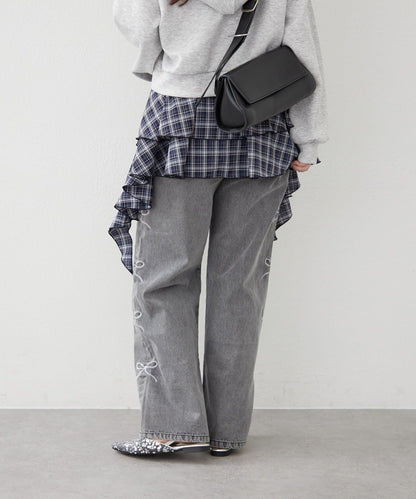 NICE 多色組合直筒牛仔褲