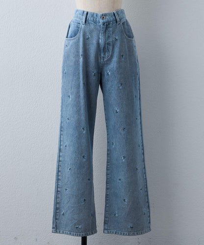 NICE 多色組合直筒牛仔褲