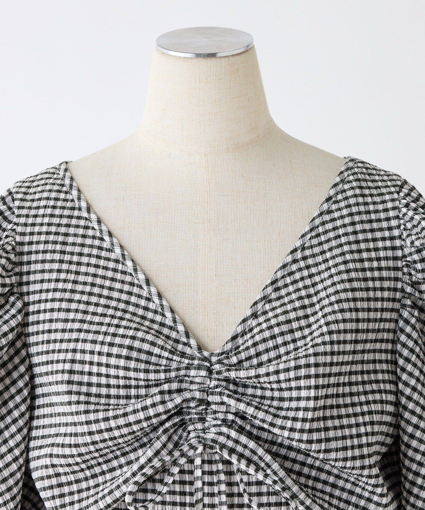 復古褶皺連衣裙