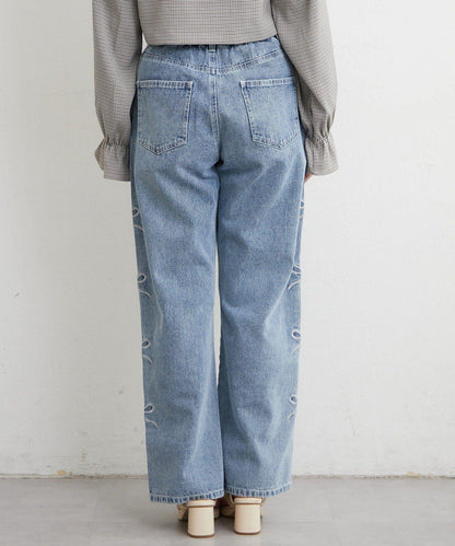 NICE 多色組合直筒牛仔褲