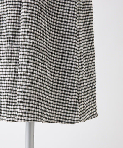 復古褶皺連衣裙